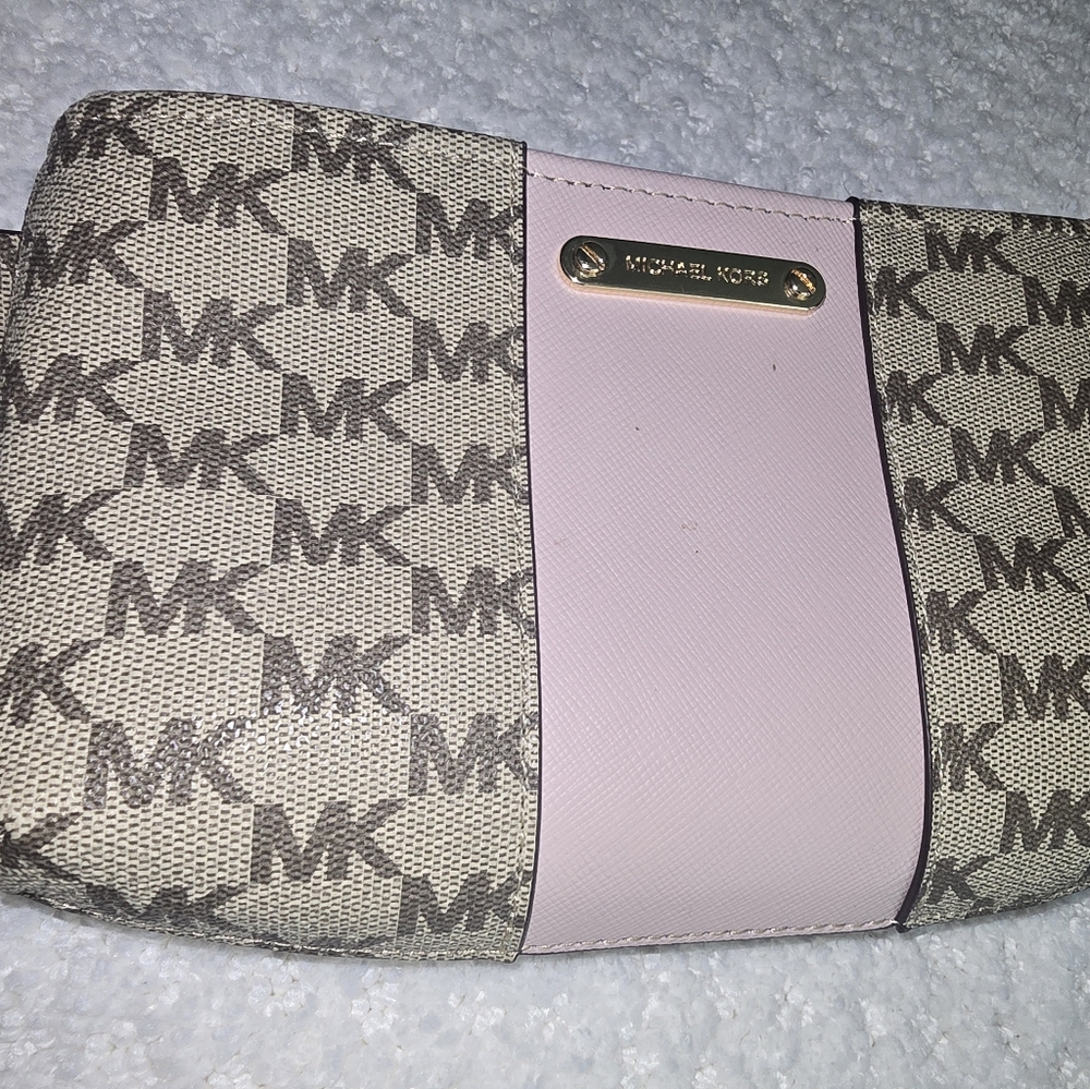 Michael Kors Beige and Pink Belt Bag